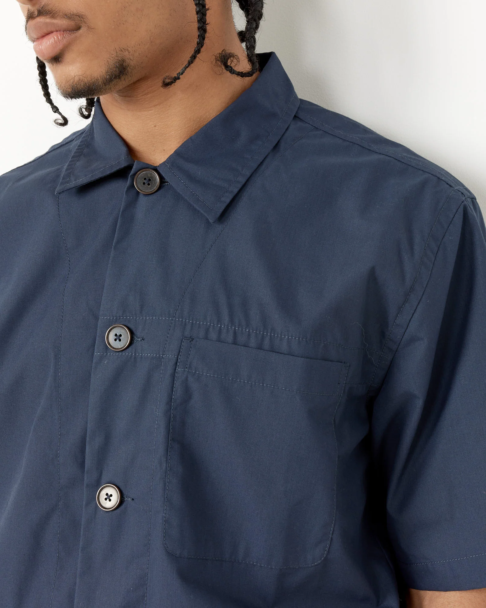 Tech Overshirt in Navy - Image 5
