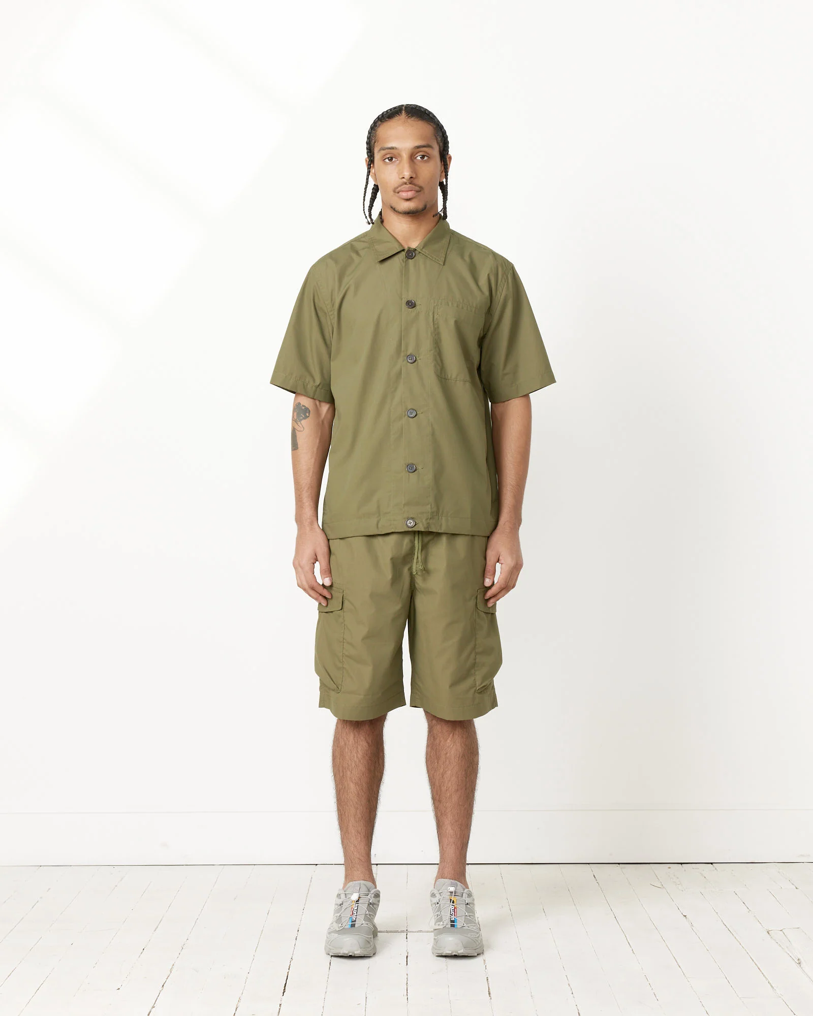 Tech Overshirt in Olive - Image 2
