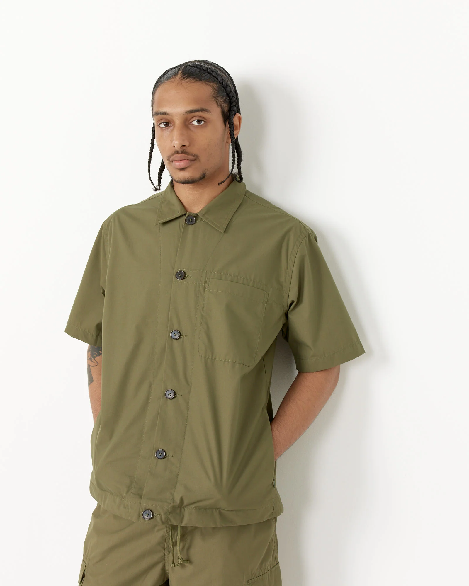 Tech Overshirt in Olive - Image 4