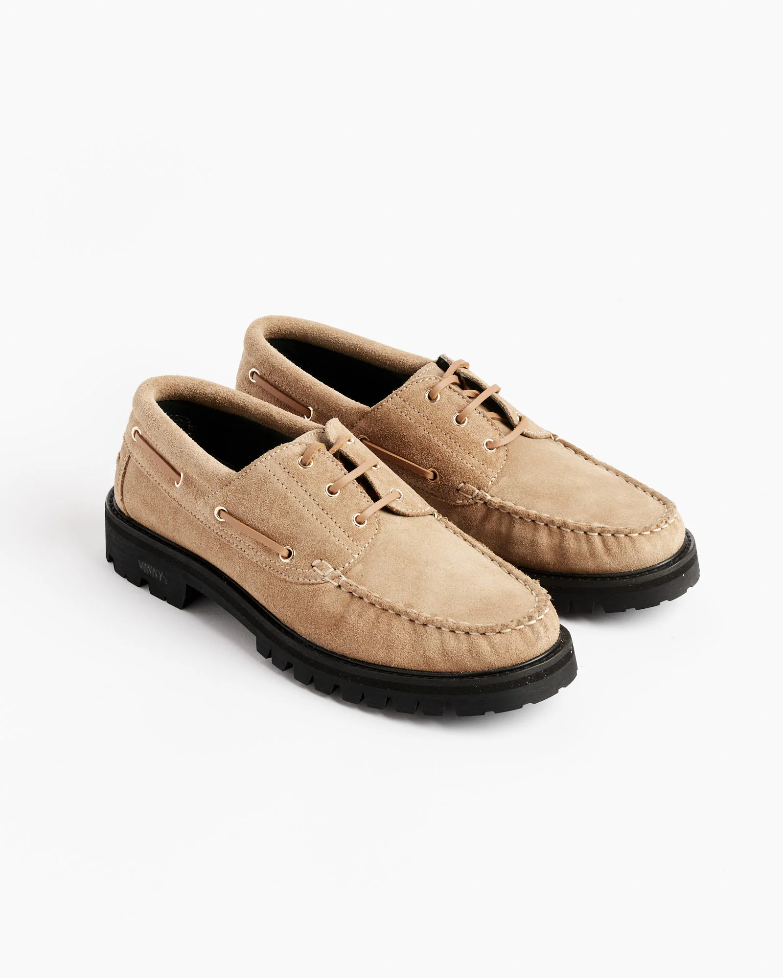 Aztec Boat Suede Shoe in Sand - Image 2