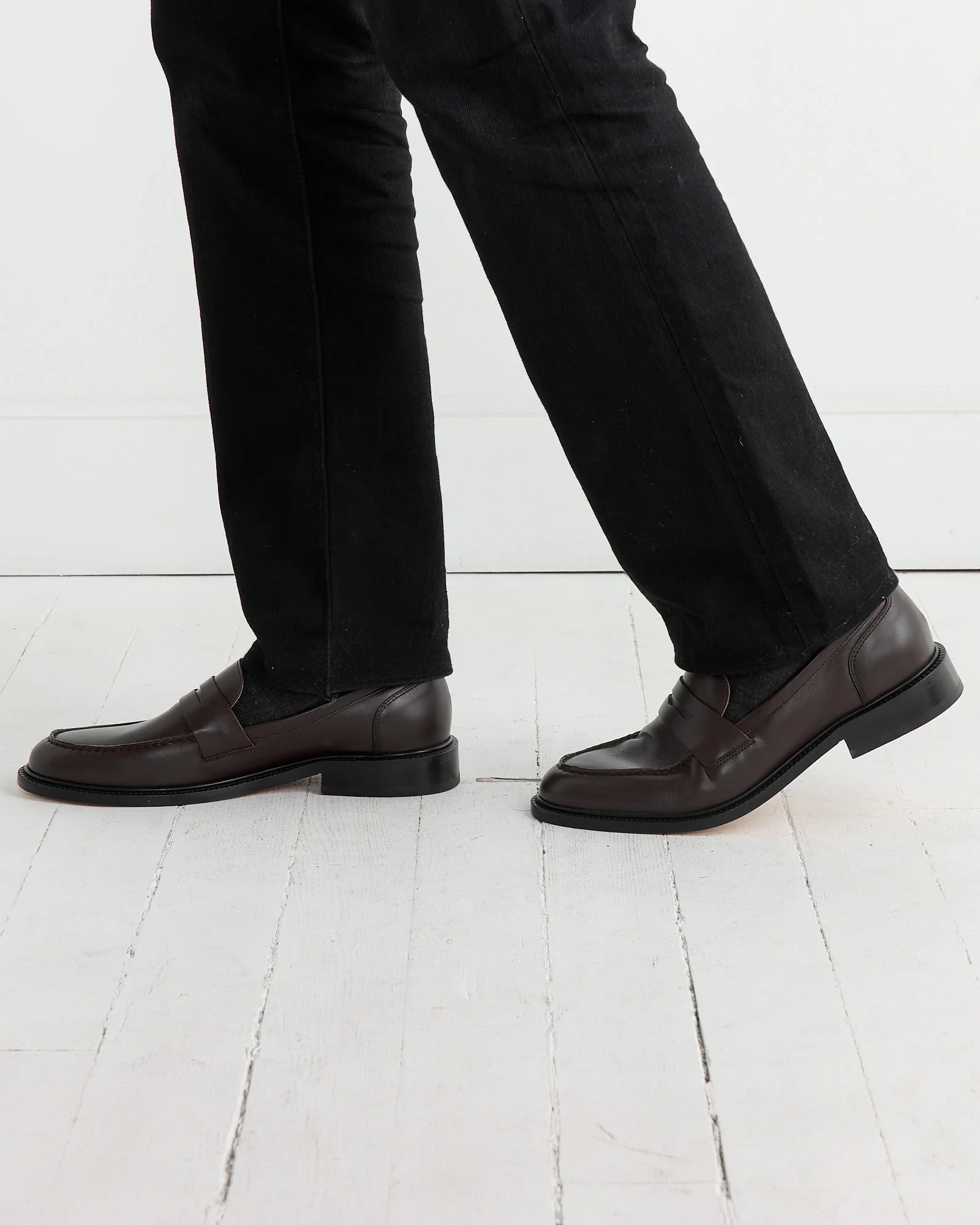 Townee Penny Loafer in Dark Brown - Image 4