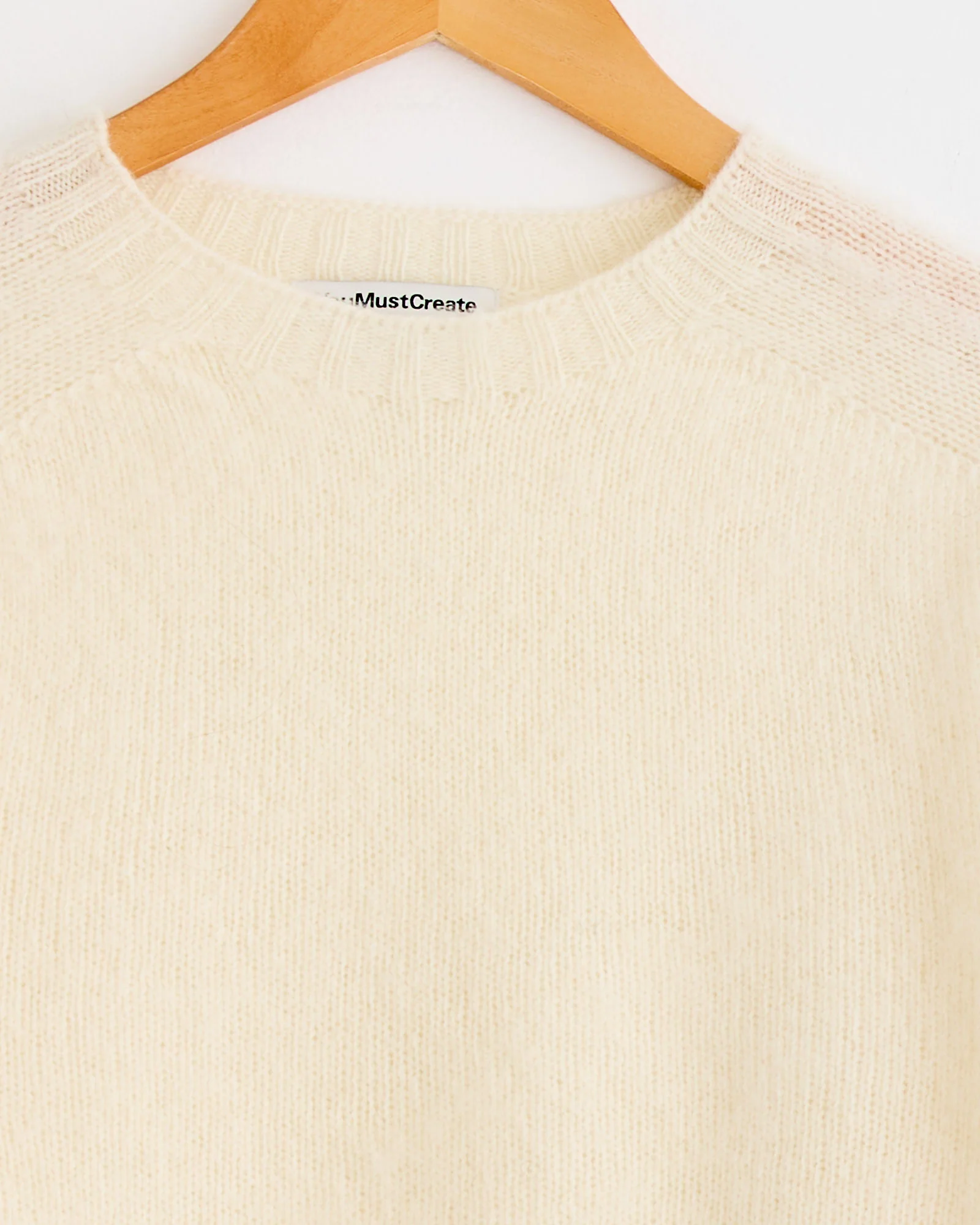Suedehead Knit in Cream - Image 3