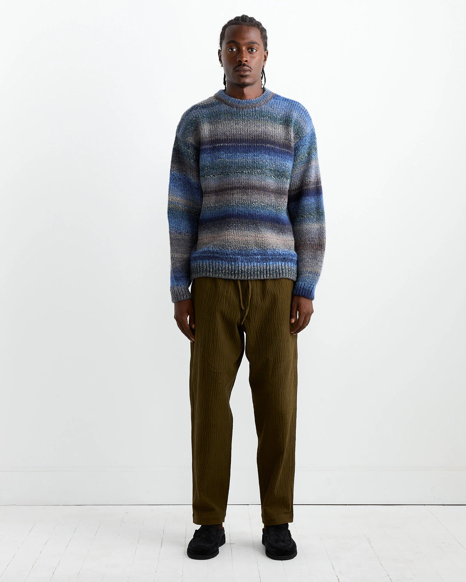 Undertones Boxy Crew Knit in Blue - Image 2